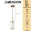 Luminaire suspendu moderne en cristal 1 lumière à hauteur réglable-1171324545