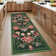 Floral Machine Washable Area Rugs for Living Room Bedroom Soft Non-Slip Vintage Dining Room Rug Low Pile Botanical Floor Carpet for Kids Room Classroom