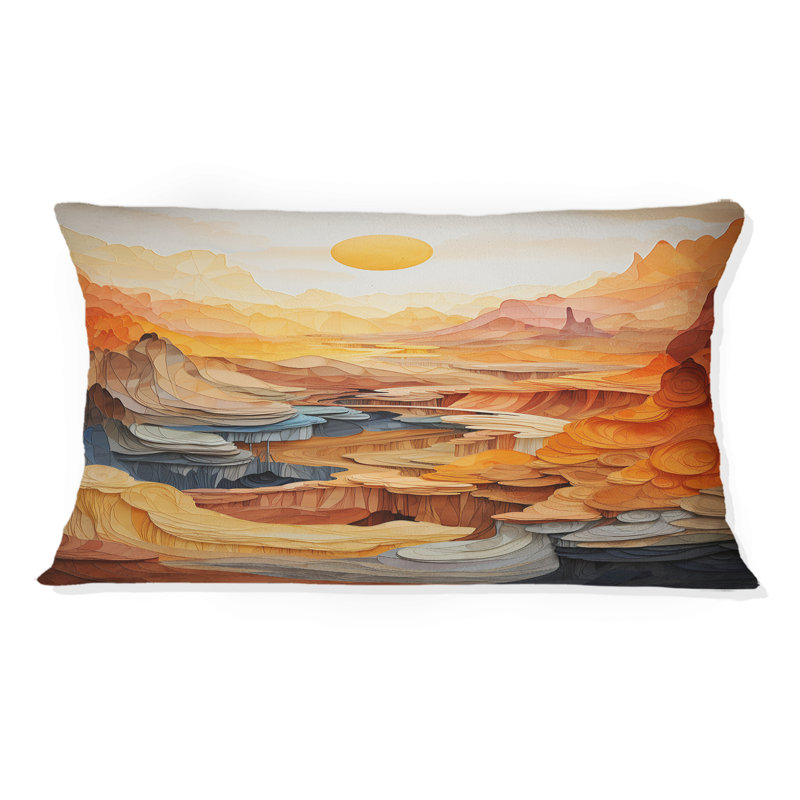 Coussin Bold Landscape Canyon Desert II - Canyon