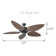 52" 5 - Blade Leaf Blade Ceiling Fan with Pull Chain