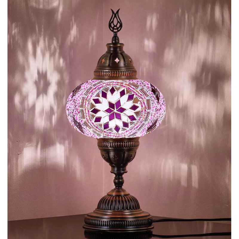 Metal Table Lamp, Lilac