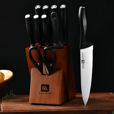 Klaus Meyer Acciaio 11 Piece Carbon Steel Knife Block Set