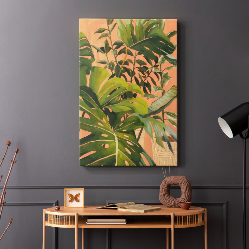 Golden Hour Greenery II -Galery Enveloppé Cavas, H 48 po x l 32 po