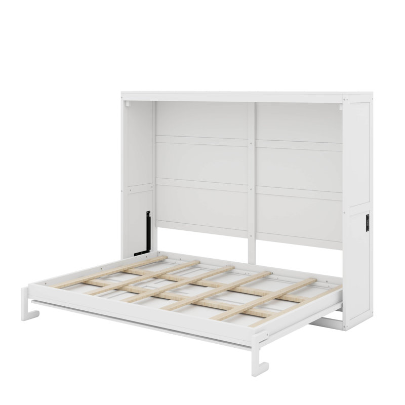 Grand lit escamotable mural, Blanc