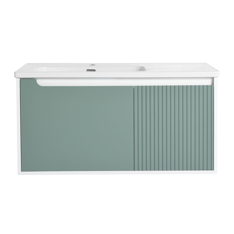 39.6'' Wall Mounted Single Bathroom Vanity Base Only