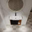 Meuble-lavabo mural avec lavabo en céramique blanche-2091768286