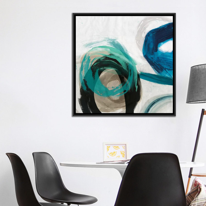 « play i », impression sur toile, H 18 po x l 18 po x P 1,5 po, Toile avec cadre noir, Pas de tapis
