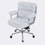 Chaise de bureau en cuir véritable Jonathyn-1540274440