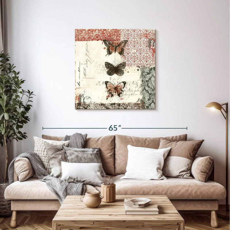 Brampt Bees And Butterflies II, 36" H x 36" W