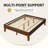 Wooden Platform Bed Frame with Plywood Slats-725196499-673696002