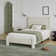 Boucle Upholstered Platform Bed with Soft Rounded Corners