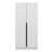 Modern White Wardrobe, 100% Melamine Coated Particle Board, 35.4 x 82.7 x 20.5 inches | Durable & Stylish Design, Perfect for Bedroom & Storage Solutions | Sleek Solid Color Finish, Spacious Interior-2134998048