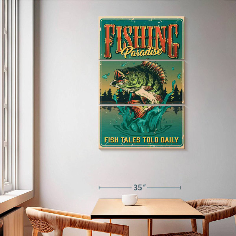 Senne Fishing Paradise Poster, 65" H x 42" W