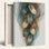 Feather Waves, reproduction d'art sur toile, ensemble de 1