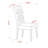 Bremond Parsons Dining Chairs - Button Tufted Nailhead Trim Light Beige Linen Fabric Upholstered Chairs, Set of 2, Linen White-1760194507-1768936003