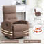 Fauteuil inclinable manuel avec chaise berçante et pivotante en tissu-1893080644