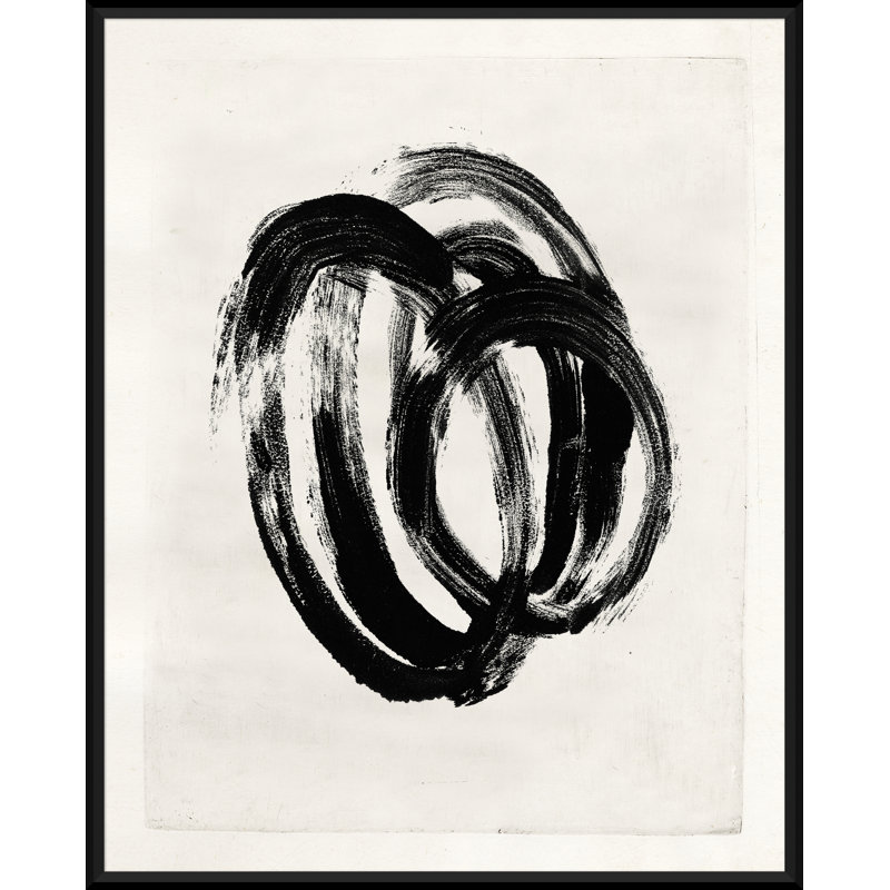 Mid-Century Homage - Peinture encadrée sur papier, H 31 po x l 25 po x P 1,75 po