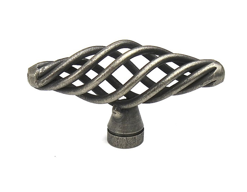 Orleans 2" Length Bar Knob, 0.75" H x 2" W x 1.38" D, Natural Rust