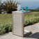 Caggiano Rectangular Metal Outdoor Side Table