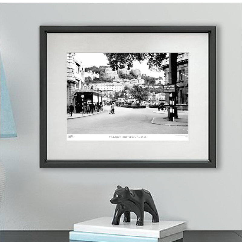 Torquay, the Strand c1950 1 Piece Single Picture Frame Wall Art, 40cm H x 50cm W x 2.3cm D