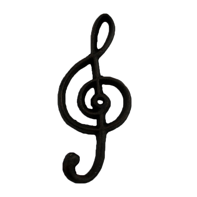 Crochet mural clef en fonte Henninger