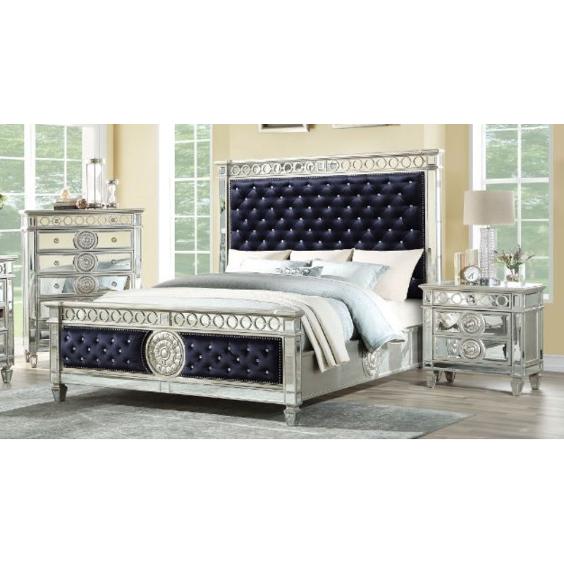 Varian Piece Bedroom Set, Queen, Black
