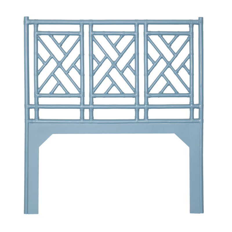 Chippendale Open-Frame Headboard, Pool Blue, Full