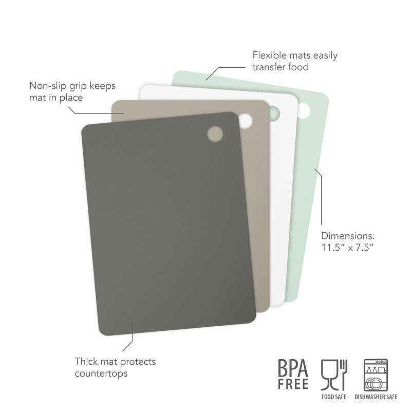 Elements Spectrum Diversified 4 Piece Cutting Board
