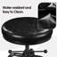 Upholstered Counter Stool with Metal Frame-1290382718