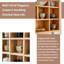 Tablette de rangement murale en bois de frêne massif 48,03 po, présentoir à thé flottant pour salon de thé, petit salon