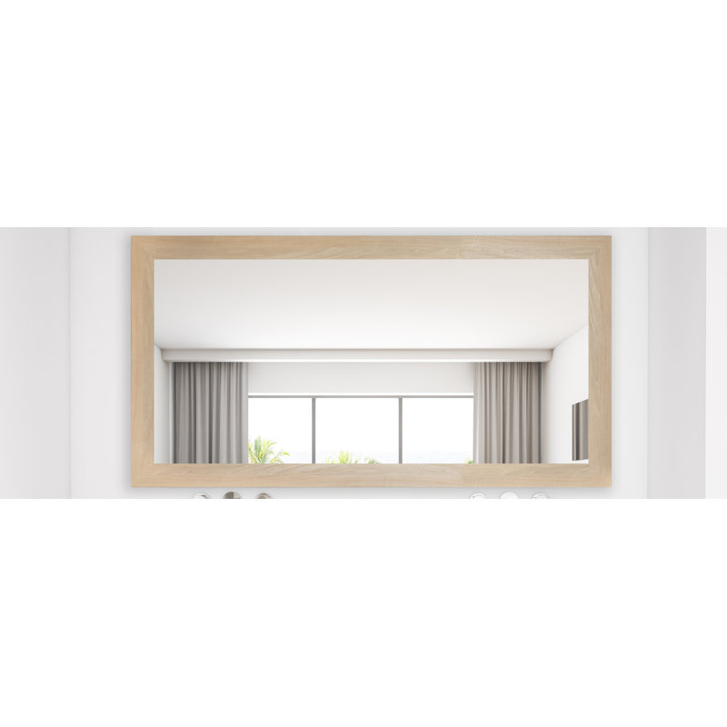 Samford Flat Wall Mirror, 39" H x 72" W