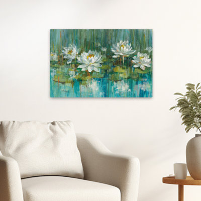 Motif floral abstrait - nénuphar V2
