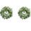 2 pièces couronne pour la porte d'entrée 20 pouces, couronne de verdure toutes saisons avec feuille d'olivier, décoration pour le salon extérieur, le mur intérieur et l'extérieur, le mariage toutes saisons