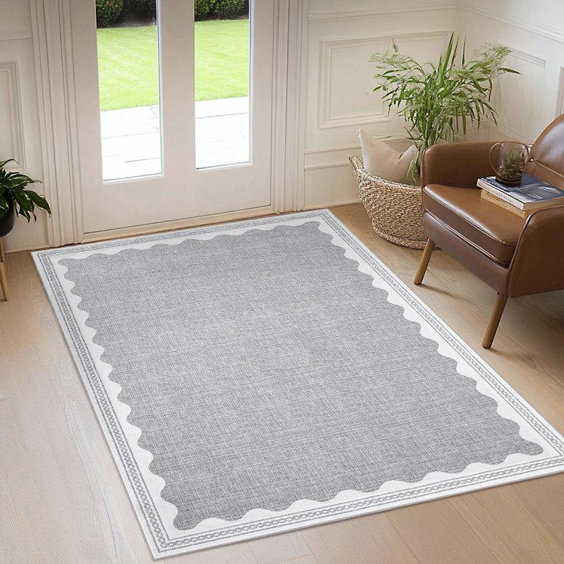Rectangle Area Rug, Grey, 80*150cm