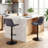 Modern Height Adjustable Swivel Bar Stools Upholstered Leather Barstool Kitchen Island Chairs with Metal Frame-1879254789