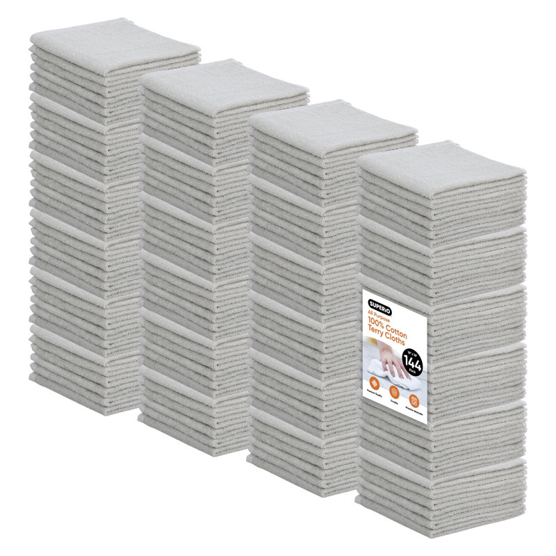 Lingettes nettoyantes 100% coton Superio