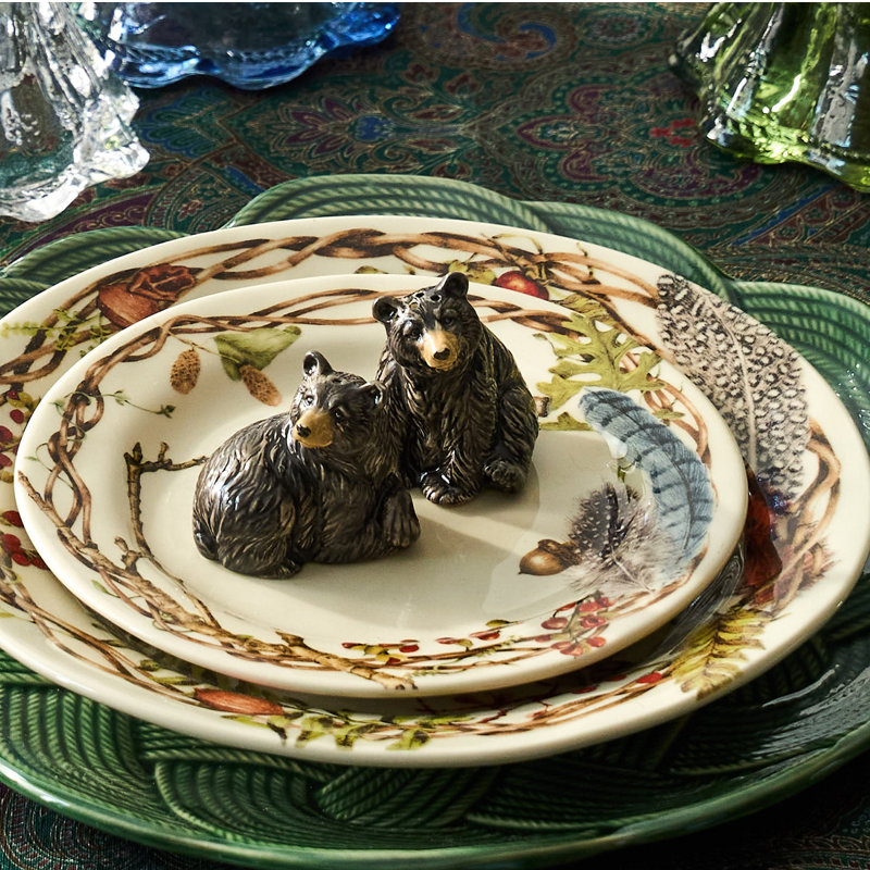 Clever Creatures Black Bear Salt And Pepper Shakers Set