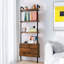 185 cm H x 60 cm W Steel Ladder Bookcase