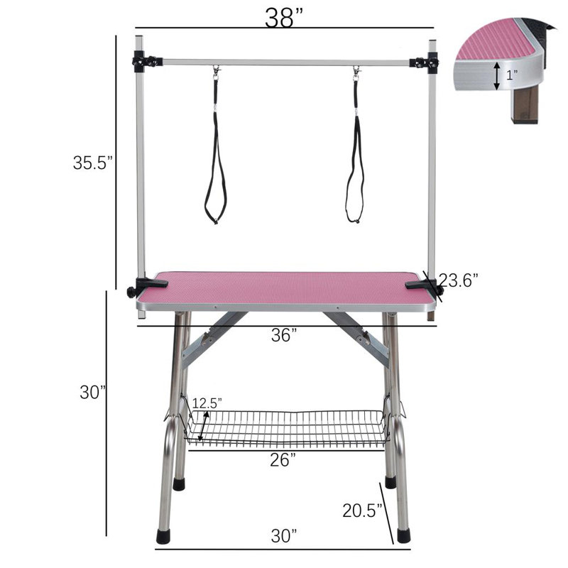 Pet Grooming Table (Pink)