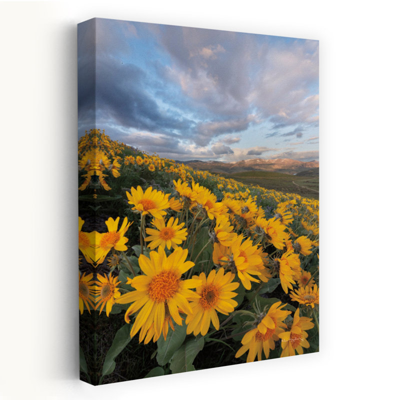 250421 85661 Art contemporain abstrait paysage de fleurs, H 60 po x l 40 po