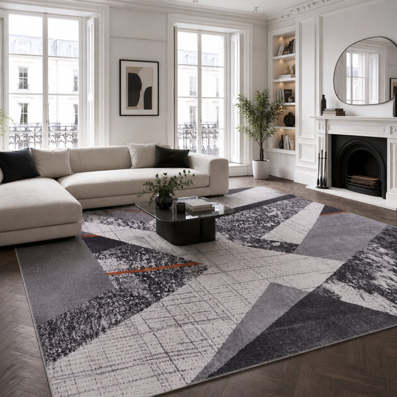 Ombre Cotton and Chenille Flatweave Area Rug, 60 x 100 cm