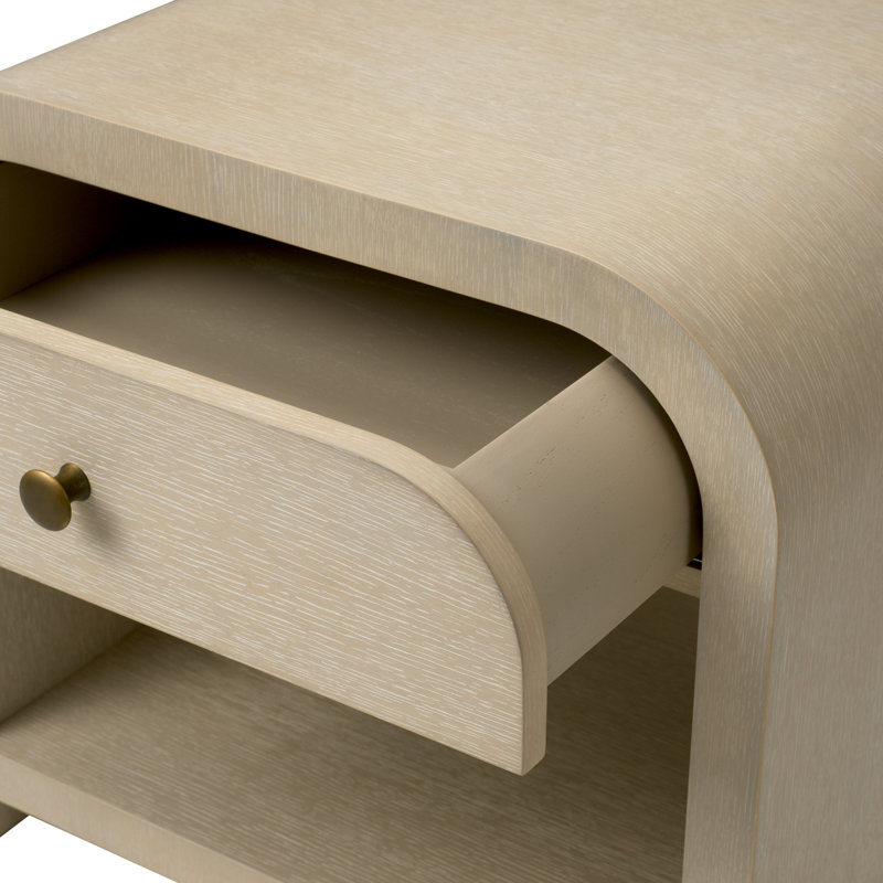 Nightstand Rhodes Oak Veneer, Washed Oak