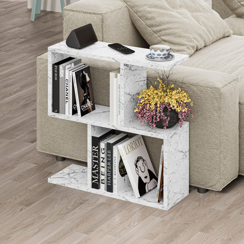 Table basse moderne 23,6 po x 23,6 po x 7,9 po | 100% panneau de particules enduit de mélamine, épaisseur: 0,7 pouce | Conception durable avec capacité de charge de 44 lb | Parfait pour le salon et les espaces contemporains, élégant et fonctionnel