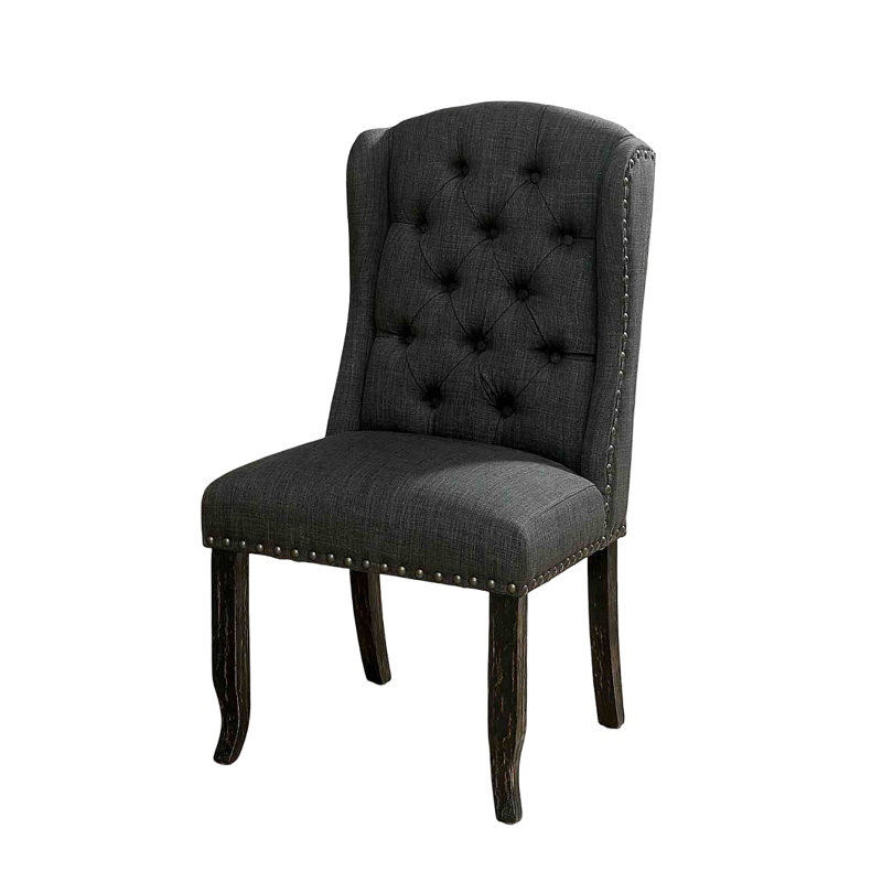 Chaise de salle à manger capitonnée 2 pièces Rustic Style