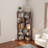 6-Tier Corner Bookcase – Space-Saving L-Shaped Shelf with Anti-Tip Safety-985441514