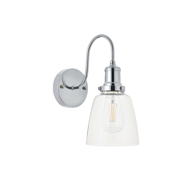 Helotes Armed Sconce, Chrome