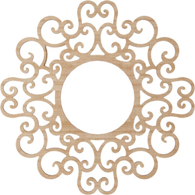 Médaillon de plafond 18 po x 18 po x 6 7/8 po x P 1/4 po Reims