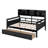 Daybed, Wood Slat Support, with Bedside Shelf and Two Drawers-1266563919-1266563918