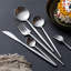 Premium 304 Stainless Steel Flatware Set - INS-Style Polished Knife, Fork And Spoon Set For Steak Dining