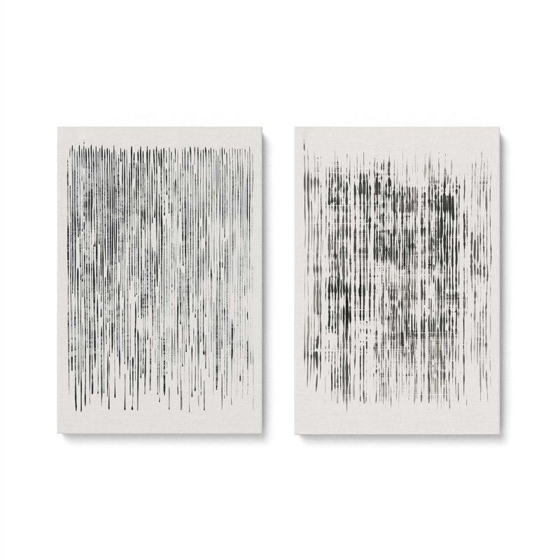 «Veil of Motion», ensemble de 2, Toile tendue, H 19 po x l 16 po